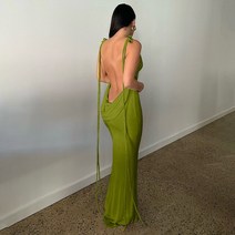 여름 롱원피스 여성용 댄스 드레스 딥 브이넥 스파게티 스트랩 솔리드 슬림 튜브 탑 스커트 롱 Traf Vestidos 여성