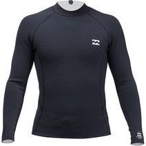 Billabong 빌라봉 남성 2/2mm 레보 인터체인지 웨트슈트 자켓, Antique Black, Medium