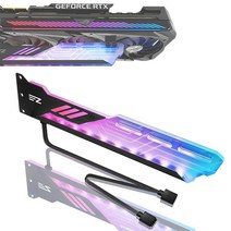 EZDIY-FAB RGB GPU Holder 5V 3-Pin Colorful RGB Graphics Card GPU Support Video Card Holder Bracket V, 5V 3pin ARGB