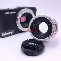 캠코더렌즈 카메라렌즈 35mm F1.6 APS-C 영화 수동 초점 MF 프라임 소니 a7r3 a9 A6500 후지 xt30 xa5 m43, 02 silver color_03 후지 xf