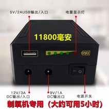 강아지산소발생기 반려견 산소방 만들기 공기 애견 가정용 산소 발생기 소형 차량 탑재 흡입기 실외 기계 음이온 임산부 및 노인을 위한 건강 관리 흡입기, D.11800mAh 외장 배터리(산소 농축기 아님)