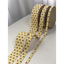 리본디자이너 원단리본 리본공예 머리핀 베이지체크 1야드)90cm, 20mm(1y)