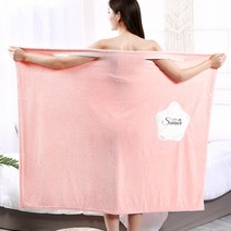 PM6 목욕가운 여름샤워 3초 호텔 골프 샤워 목욕 가운, 핑크80cm
