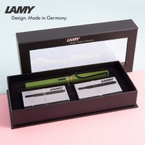라미 만년필 사파리 오리진 실속세트 (2색상), 각인없음+선물포장, 사바나 그린, M