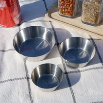 스텐 미리소스볼 소스종지 그릇 27종 무광, 중 (82mmX28mm)
