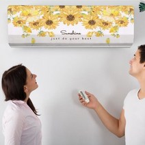 이지컴블 인테리어 연출 벽걸이 에어컨커버/덮개, 02.유칼립투스