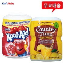 [크래프트하인즈] 분말음료 3개(쿨에이드 체리향 2개 + 컨츄리타임 레몬에이드 1개)/에이드/분말/아이스티/분말음료/체리에이드/무료배송