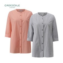 [크로커다일레이디] 노 카라 벨티드 주름소매자켓