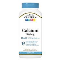 21세기센트리 칼슘 1000mg 플러스 D3 20mcg 타블렛, 90개입, 1개
