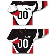 블랙 화이트 하키유니폼 럭비티셔츠 커스텀긴팔티