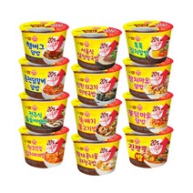 오뚜기 컵밥 12종 세트 (햄버그+춘천+전주식+원조맛집+서울식+미역국+뚝불+황태+톡톡+참치마요+불닭마요+진짬뽕), 3세트