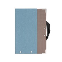 세우세 북스탠드 책받침대 휴대용 독서대 소설책용_교과서용, Skyblue/Brown
