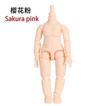 무속성 솜 아이돌인형 옷 장식 악세사리 소품 관절인형 obitsu 11cm 장난감 ymy 바디 gsc 헤드 ob11 bjd 바디 스페리컬 조인트 장난감 핸드 세트 액세서리에, 사쿠라 핑크