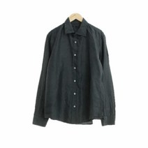 바나나리퍼블릭 그레이 무지 린넨혼방 긴팔셔츠 남자 9655