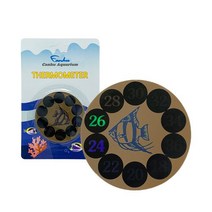칸후 원형 스티커 온도계, 1개