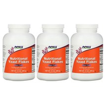 1+2 NOW Nutritional Yeast Flakes 나우푸드 뉴트리셔널 이스트 플레이크 284g x3통