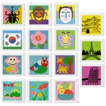 [동화오피스] 데코샌드 액자만들기 / 샌드아트 DIY 어린이 만들기키트, 113 원숭이, 1개