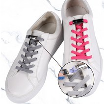 무매듭 자석 신발끈 3개세트 클립 슈링 고탄력 매듭없는 풀리지않는 패션 라텍스 고무 실리콘 성인 아동 고무줄 운동화끈