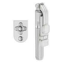 GHSHOP 비디오 녹화 전화용 셀카봉 삼각대 원격 경량, 하얀색, 1030mm 190mm, 아BS 스테인리스