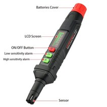 휴대용 가스 누출 감지기 LCD 디스플레이 천연 스니퍼 고감도 배터리 구동 LPG LNG, 한개옵션0