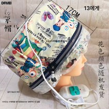 이발소 열펌 모자 헤어팩 미용실 라지 증발오일제거기 가정용 헤어케어, 보여진 바와 같이, Pu모자만화모자+목욕모자