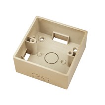 콘센트덮개 커버 Avoir-86 형 장착 정션 박스 표면 벽 은폐 스위치 소켓 케이스 플라스틱 외부 설치 콘센트 상자 흰색 검정색, [03] 52mm, [02] Gold, 02 Gold_03 52mm