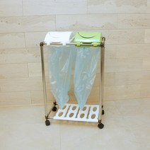 스텐 스윙 재활용 분리수거함 2P, 본상품선택