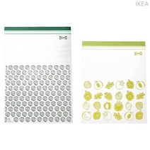 이스타드 지퍼백 그린 30개입 이케아 식품용기 주방잡화