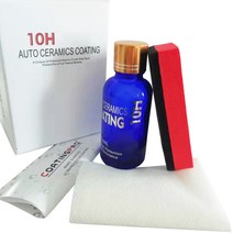 10H 30ml 안티 스크래치 자동 세라믹 유리 코팅 액체 소수성 페인트 케어 폴란드어 슈퍼 자세히 스타일링, 하얀