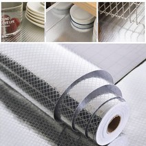 대용량 5m 알루미늄 방수 시트지 접착식 주방시트지 사은품 밀대 증정, 1set, 02_쥬얼리시트지(5m X 1롤)+사은품 밀대