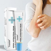 보습 yoxier 허브 항균 크림 건선 가려움증 완화 습진 피부 발진 두드러기 치료 크림, 20g, 1개