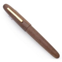 Jinhao 9056 천연 나무 만년필 수제 M/F 펜촉 잉크 펜 및 컨버터|Fountain Pens|, 1개, M Nib, Peach Wood