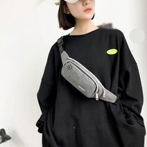 엘브렛 캔버스 고급 미니 힙색 여행 소매치기 방지 가방 스포츠 크로스 슬링 백