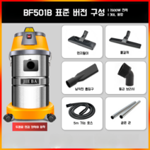 진공 청소기 세차장 특수 슈퍼 흡입 고출력 상업용 가정용 미용 봉제 산업 흡수, BF501B 표준 버전(5m 가는 호스)