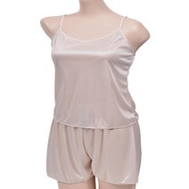 여자 홈웨어세트 실크촉감 나시 슬립팬츠 레이어드 블라우스이너 여름코디