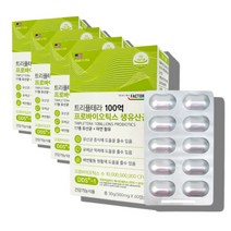 할머니 할아버지 어르신 노인 60대 70대 남성 여성 유산균 프로바이오틱스 프로바이오스틱 캡슐 유신균 유상균 영양제, 100억 유산균 아연 60캡슐 x4박스