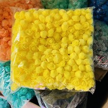 조화 봄단장 인테리어 웨딩 파티 핑크뮬리50100200500pcs 곰 인공 꽃에 대 한 3cm 거품 장미 diy 선물 상자 결혼식 장식 크리스마스 홈 장식 20 색, 200, 노랑