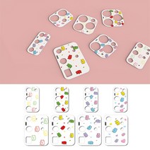 갤럭시A71 A퀀텀 A51 A31 9c9c 베어구미 카메라 보호 필름/귀여운 캐릭터/카툭튀 후면 렌즈 커버 보호캡, 베어구미 cc17cpr