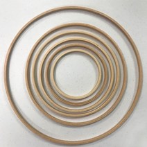 해비치 마크라메 우드링 나무링, 28cm