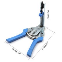 호그링 펜치 및 손톱 스테이플 케이지 펜치 고정 클램프 설치 도구 치킨 메쉬 케이지, 파란색 클램프