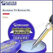 납땜 인두 팁 클리너 MECHANIC 최신 S one 솔더링 새로 고침 오일 솔더 크림 산화물 용접 용 클린 페이스트 Iron Tip Head Resurrection
