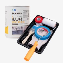 삼화페인트 아이럭스 멀티 에그쉘 1L 도구세트, 화이트크림