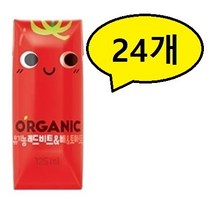 롯데칠성음료 롯데칠성 크니쁘니 오가닉 유기농주스 레드비트배토마토 125ml, 레드비트&배&토마토, 24개