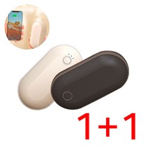 충전식 휴대용 손난로 1+1, 1+1(랜덤색상)