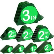 7.6cm3인치 헤어 클리퍼 빗 가이드 가드 2.5cm1 & 1/4인치 3.8cm1 1/2인치 5.1cm2인치 메가 NO.16 NO.12 NO.10은 대부분의 Wahl 클리퍼에 적, Green