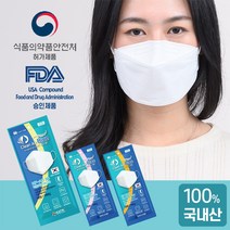 [여름에 딱!] 크린에어블루 KF-AD 비말차단마스크 흰색/ 대형100매 구성