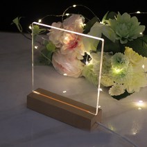 USB 무드등 수면등 인테리어 조명 우드 받침대 RD-10011
