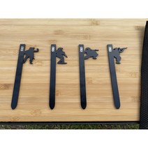 콜스 고강도 스틸 군인모양 단조팩 타프 텐트 캠핑팩 20cm, 04기동 8개, 1개