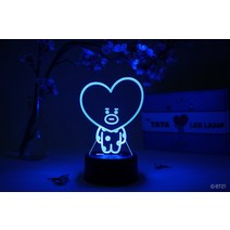 미피조명 토끼램프 스탠드조명 무드등 수유등 BT21 애니메이션 이미지 COOKY Brawny 토끼 침실 장식 빛에, 02 16 color with remote