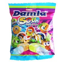 담라 사워 소프트캔디, 90g, 5개